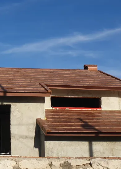 Obra tejas planas